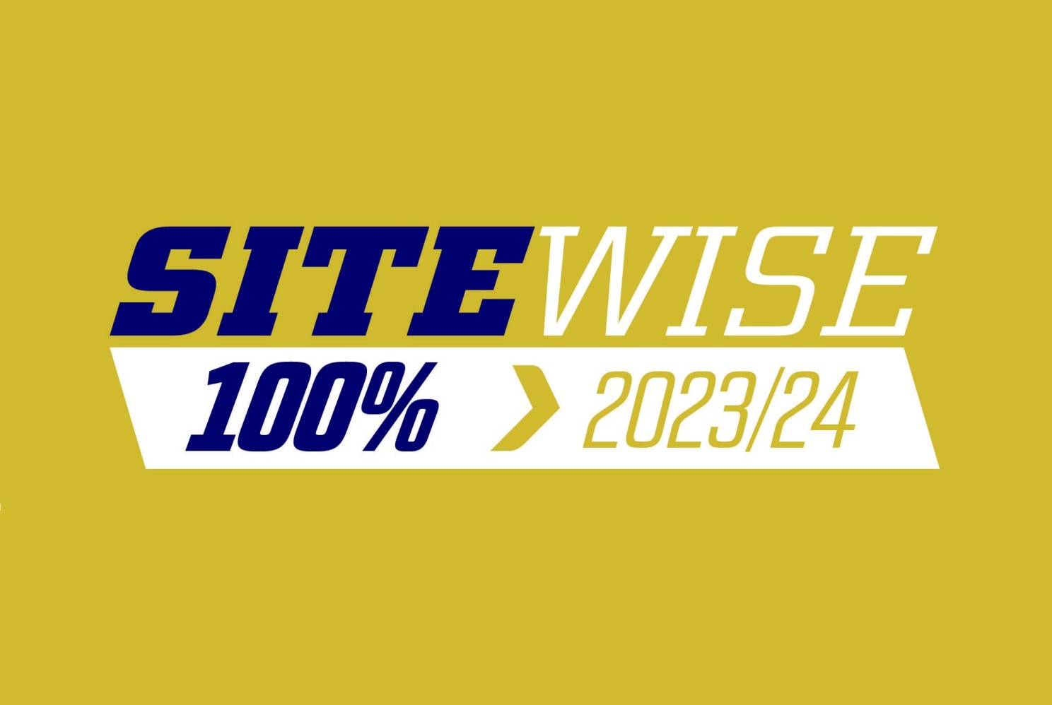 100% in our SiteWise prequal assessment